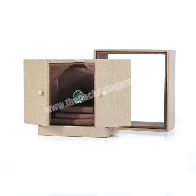 Wholesale Double Door Packaging For Jewelry Accessories Ring Gift Box Packaging