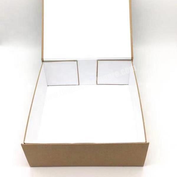Wholesale Plain Wood Color Cardboard Box Packaging Mailer Boxes Custom Logo Cardboard Folding Kraft Paper Gift Box