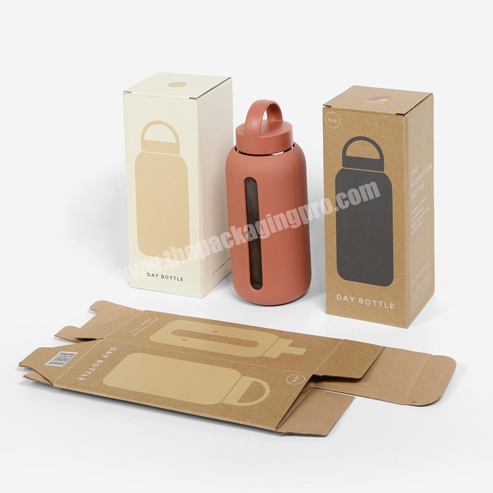 Wholesale Printed Recycled Paper Box Packaging Glass Bottle Water Cups Folding Boxes for Packaging