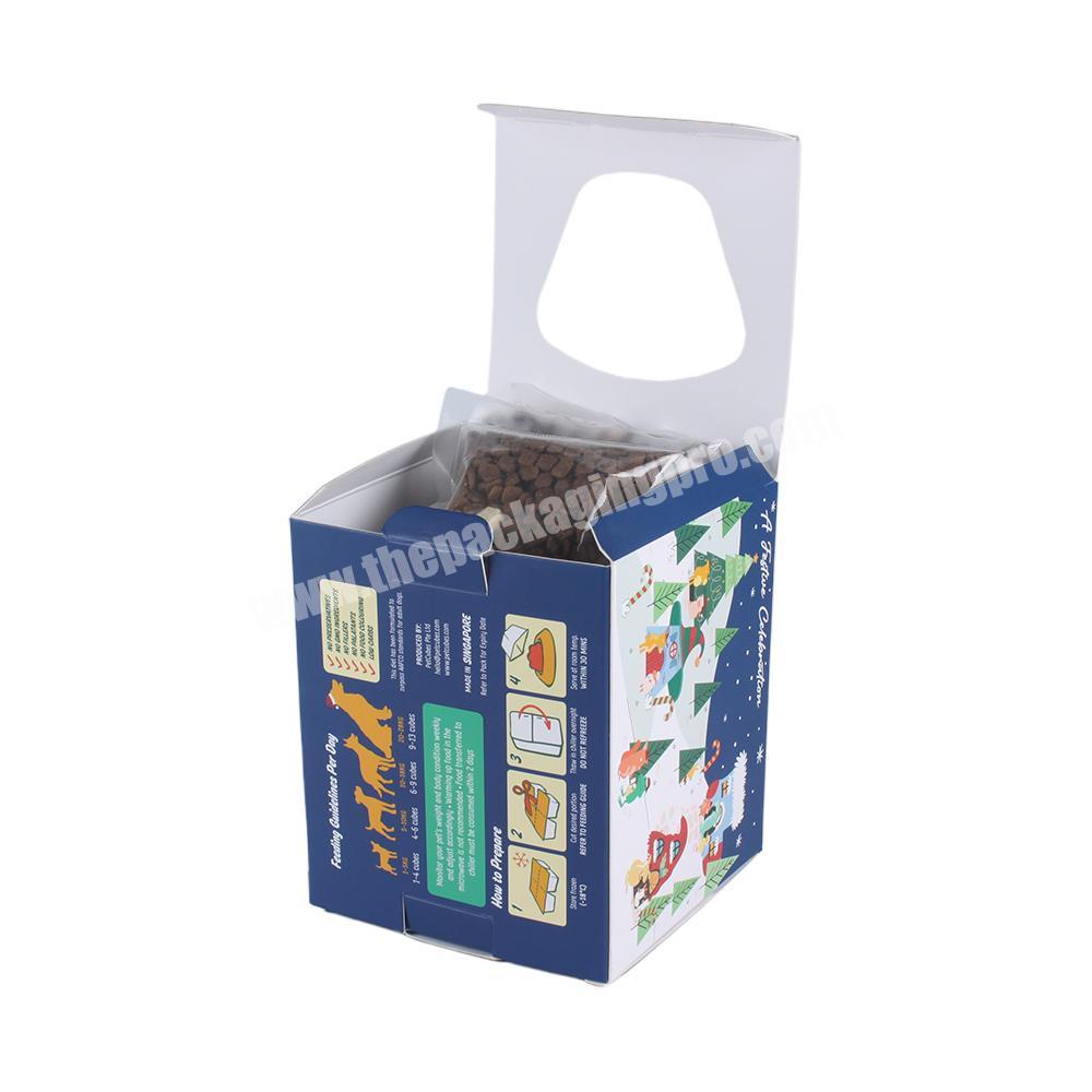 Custom Wholesale Printing Packaging Dog Food Corrugated Folding Gift Paper Boxes Recycled Custom Logo with Window