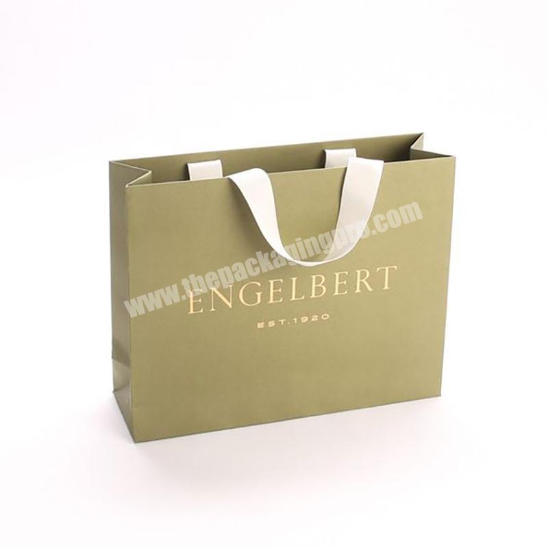 Wholesale  custom logo paper bag cosmetic clothing shopping packaging bag