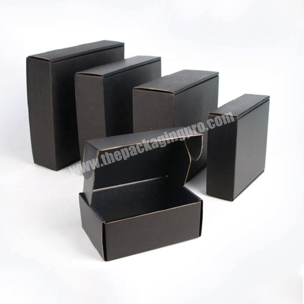 Wholesale custom printed unique luxury black kraft corrugated mailing shipping boxes custom logo cardboard mailer box