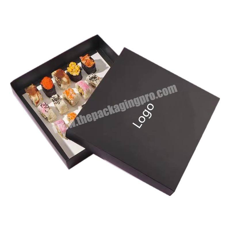 Wholesale custom sushi togo box disposable food paper  Packaging sushi takeaway reusable sushi box with your own logo
