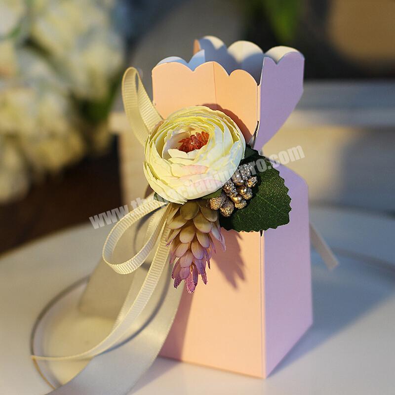 Wholesale fancy chocolate sweet candy bonbon packaging box wedding favors gifts boxes
