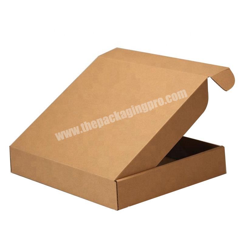 Wholesale inner clothing packaging brown logo print shipping carton boxes corrugated board box paper custom mailer shipping box