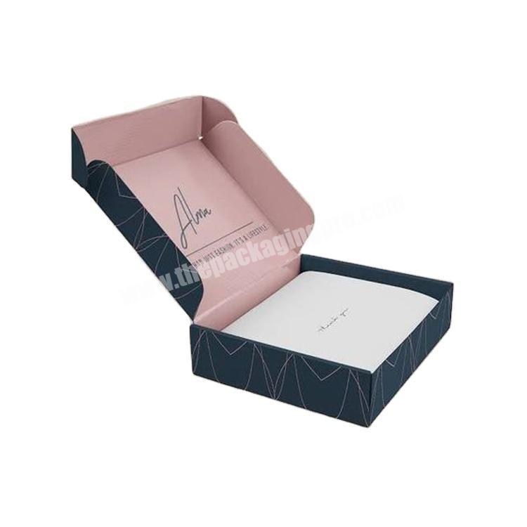 Wholesale logo corrugated paper box foldable packaging box Subdcription Shipping Custom Mailer Box