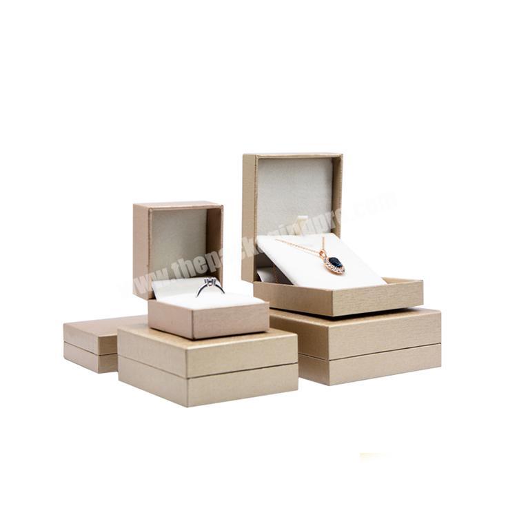 Wholesale luxury custom plastic jewelry storage set ring packaging jewelry gift box with logo