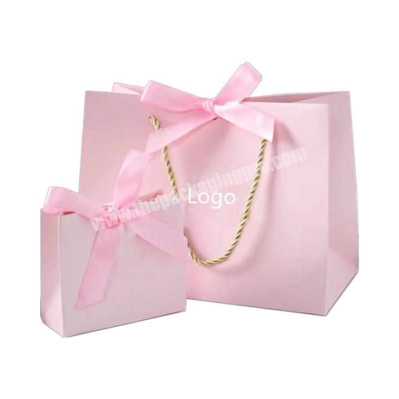 Wholesale luxury jewelry packaging box cookie candy chocolate gift packaging customize logo small package box with pp ribbon