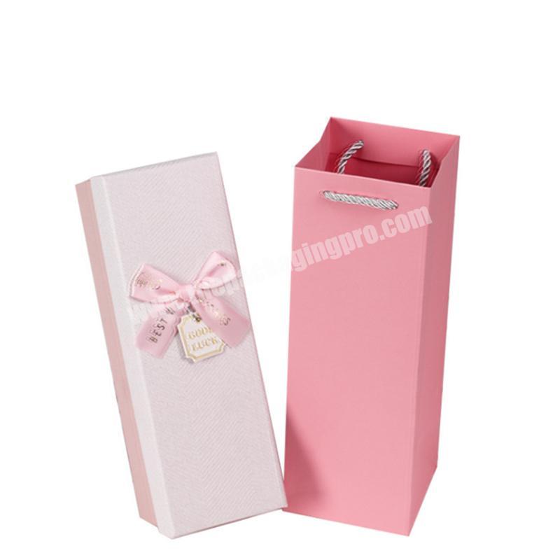 Wholesale rectangular packaging custom rectangular gift box luxury paper box for gifts packaging paper box manufacturerwith bow