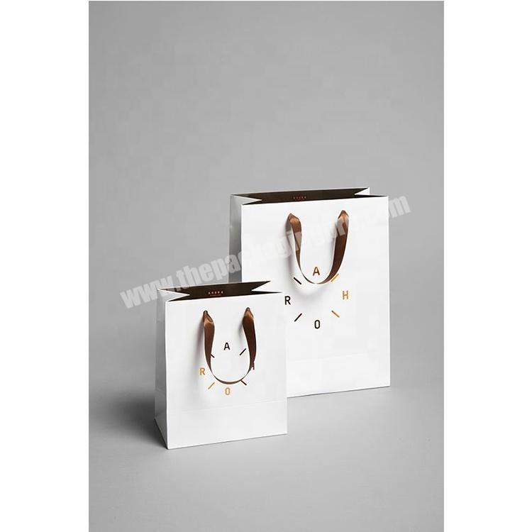 Wholesale Custom Logo Luxury Jewelry Bags White Packaging Shopping