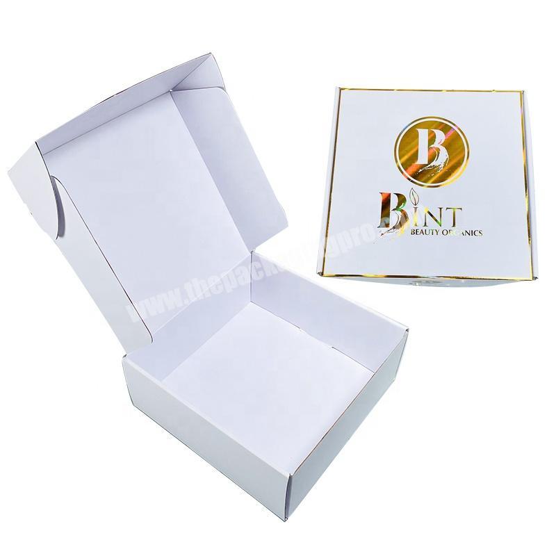 big clothing packaging mailing box custom print white cardboard shipping paper boxes corrugated cartons