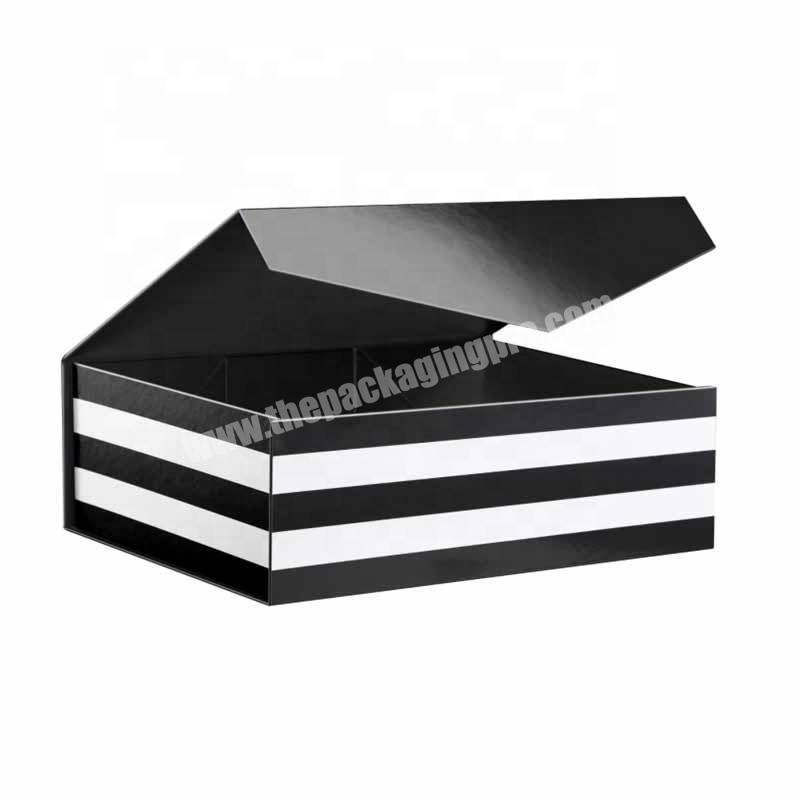 closure small magnetic bridesmaid wedding gift packaging box custom luxury magnet large black hard jewelry shipping boxes