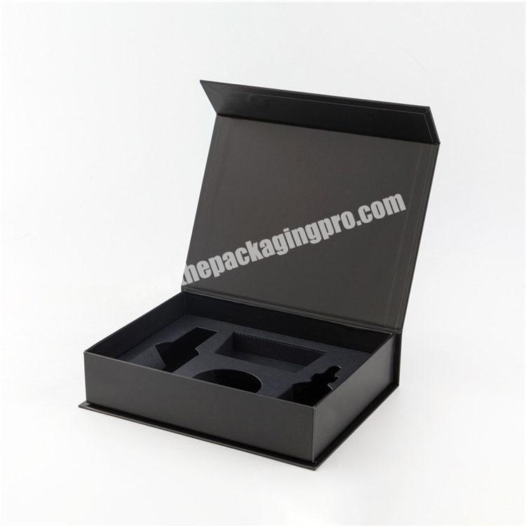 custom black luxury magnet box packaging