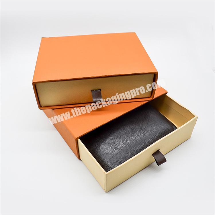 custom cardboard box luxury mens wallet packaging