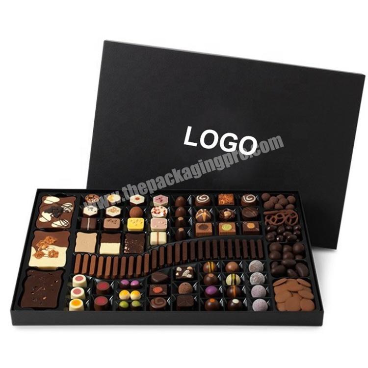 custom design lid and base printing luxury rigid cardboard packaging box gift box chocolate box packaging