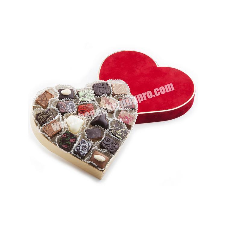 custom gift heart shape chocolate packaging box