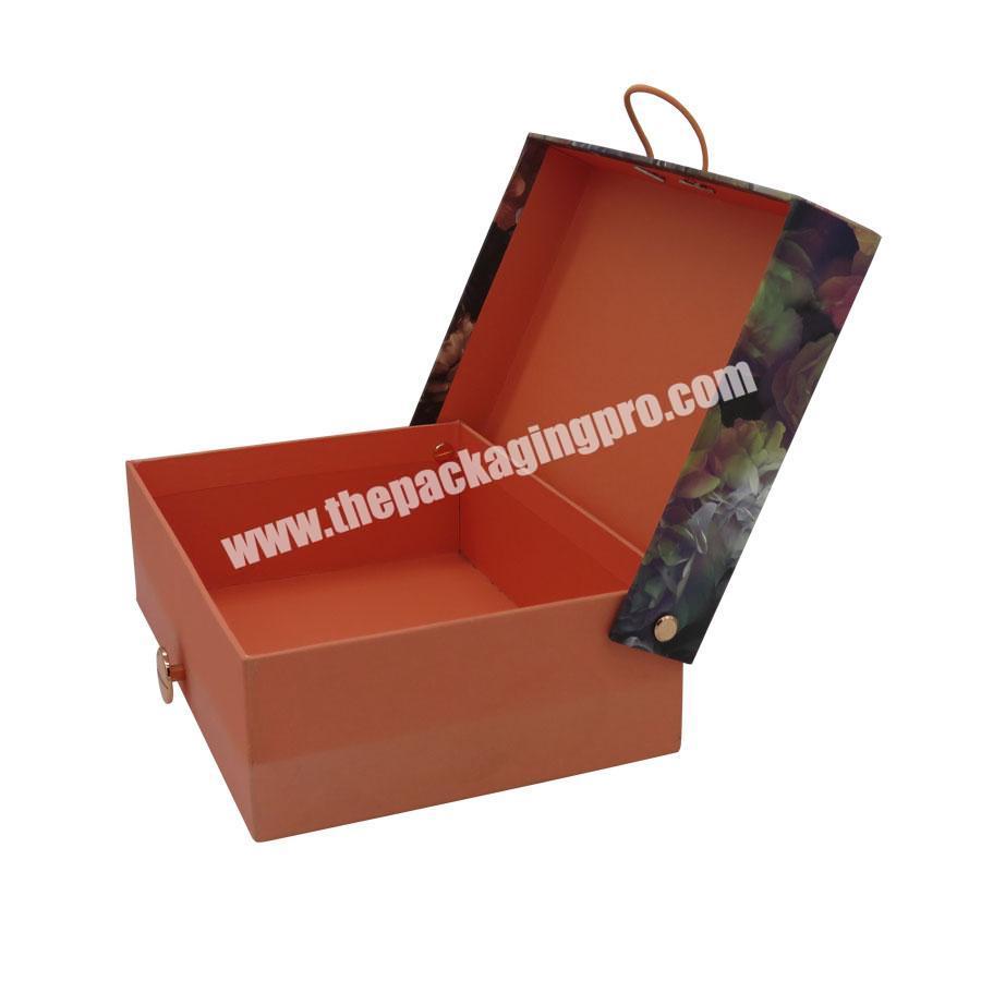 custom wholesale high quality paper hinge-lid gift box luxury packaging for condom