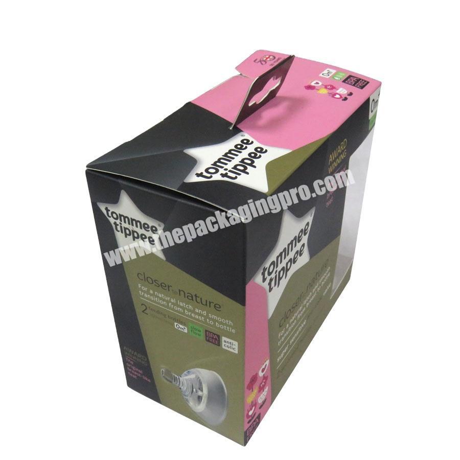dongguan packaging cajas de carton baby products pacifiers box packaging