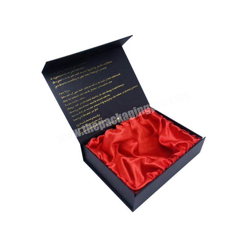 factory directly custom luxury hair extension packaging box