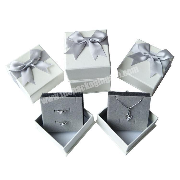 factory wholesale custom rigid paper jewelry gift box