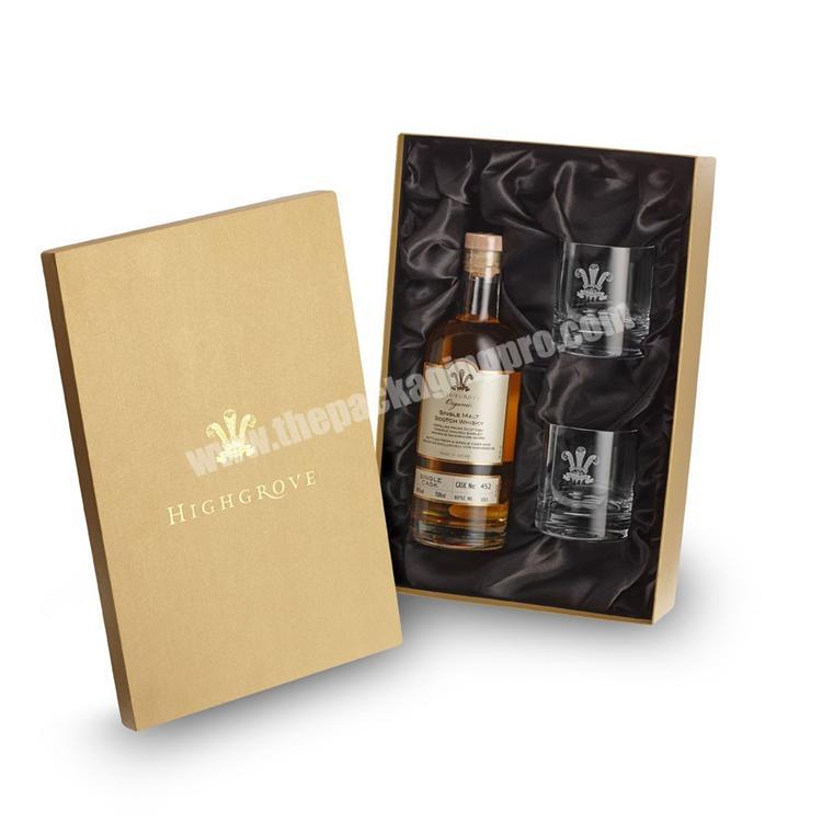 glass bottle packaging whisky gift box
