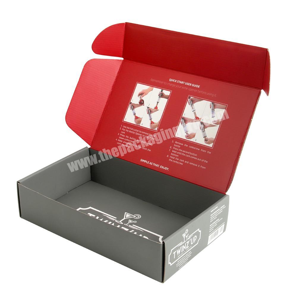 glossy lamination shipping mailing packaging boxes sunglasses kraft package boxes with custom logo