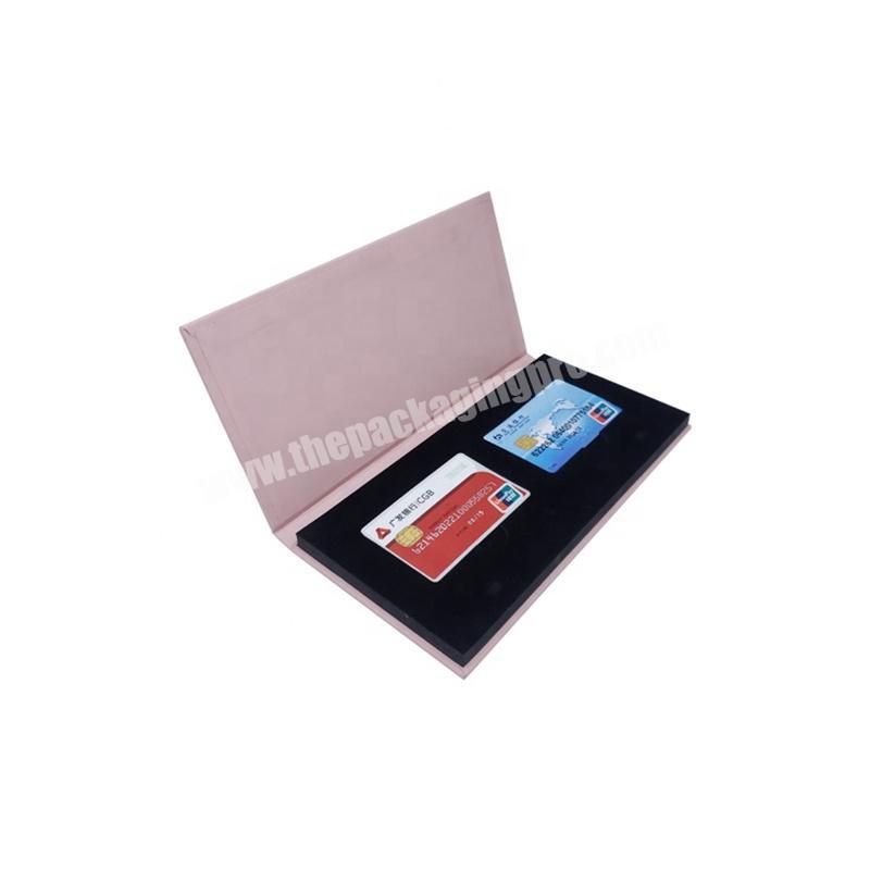 high quality wholesale custom luxury credit card gift packaging box