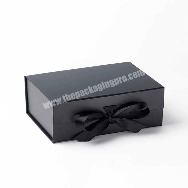 hot sale factory direct price customize luxury black box ribbon