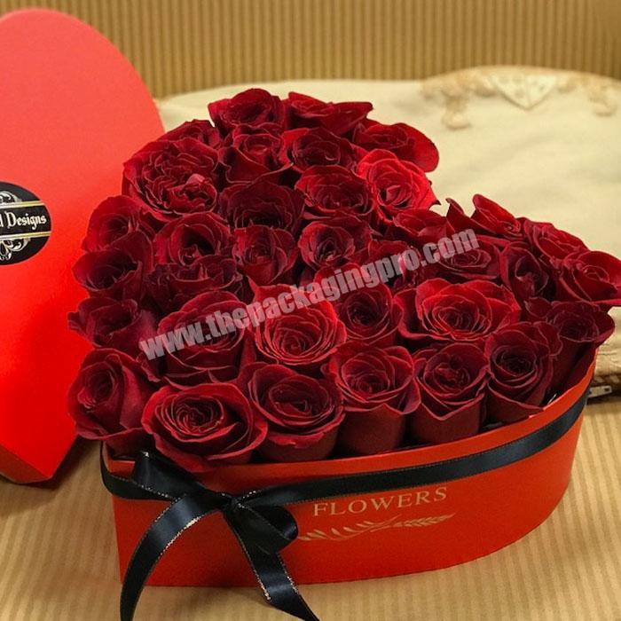 hot selling round hat heart boxes for flowers fathers day envelope love big shape flower box