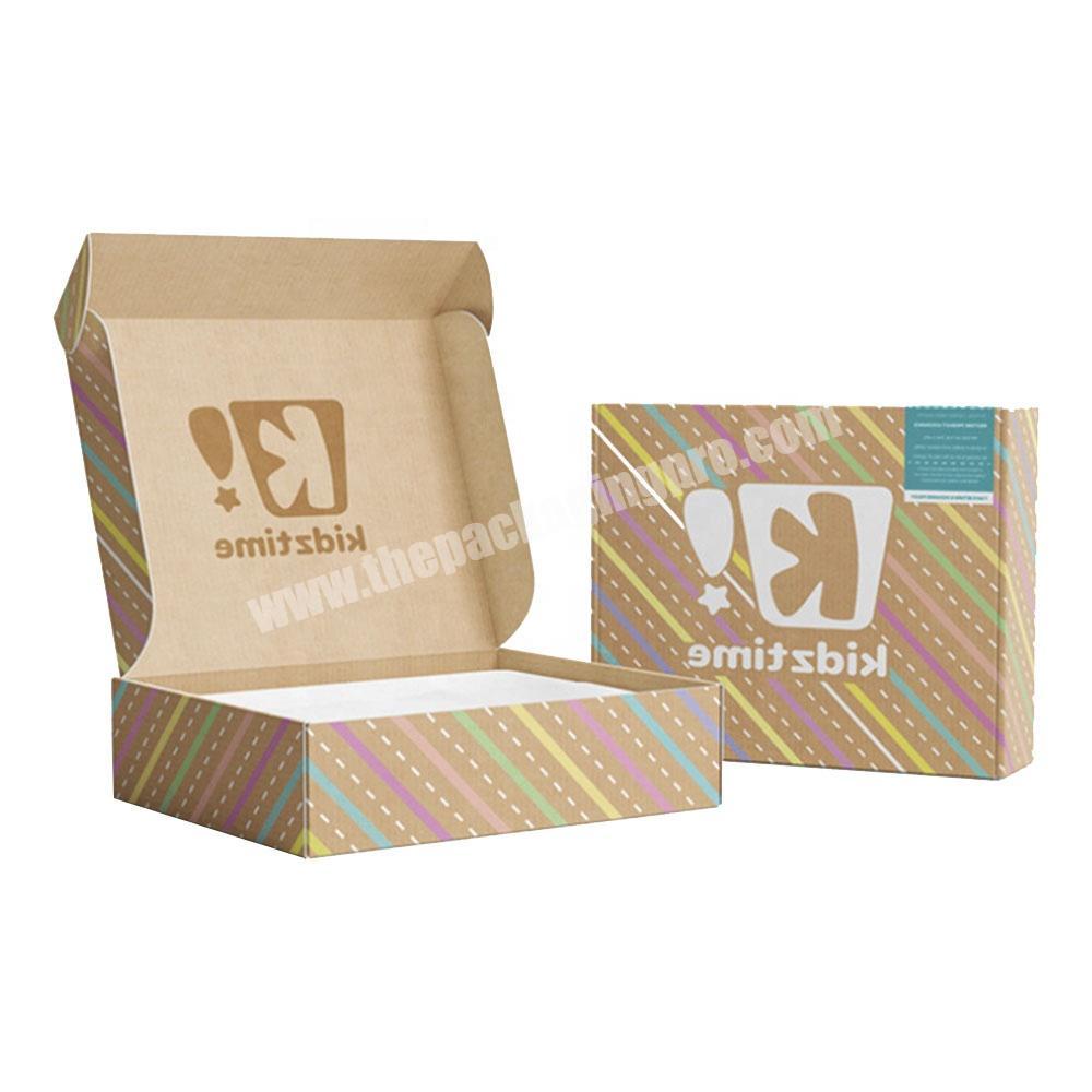 iridescent luxury clothing sustainable double sided corrugated board mailer shipping box custom dress and shoe mailing box