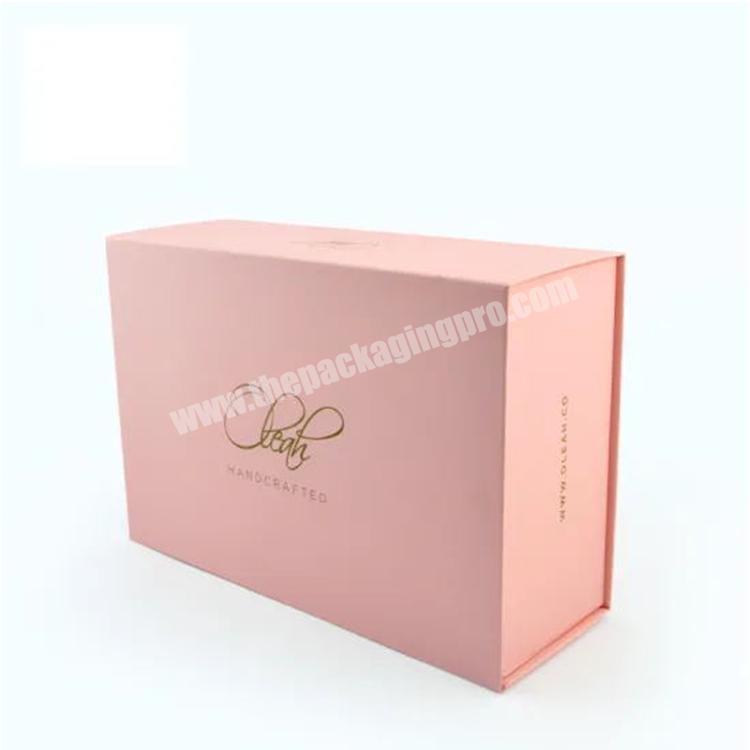 luxury pink apparel folding boxes for wedding dresses