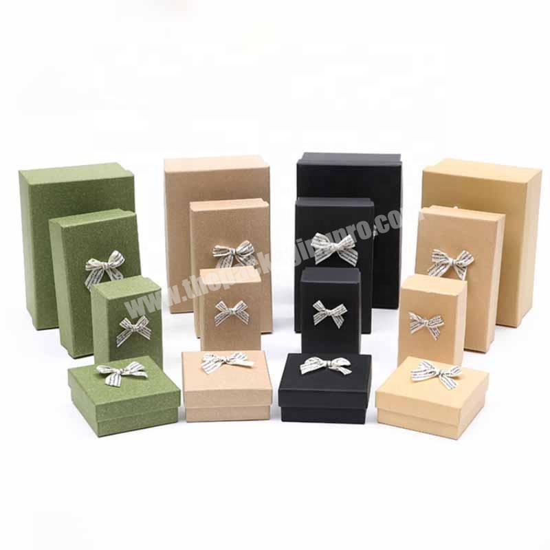presentation jewelry packaging ring box for wedding costom green gold small jewellery package earing boxes