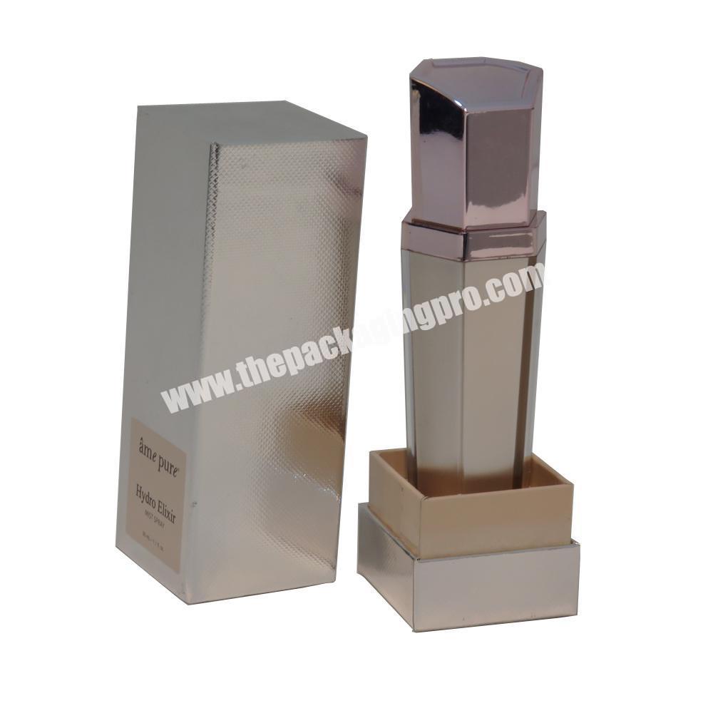 rose gold paper travel skin care serum bottle makeup cosmetics packaging containers displays set gift boxes