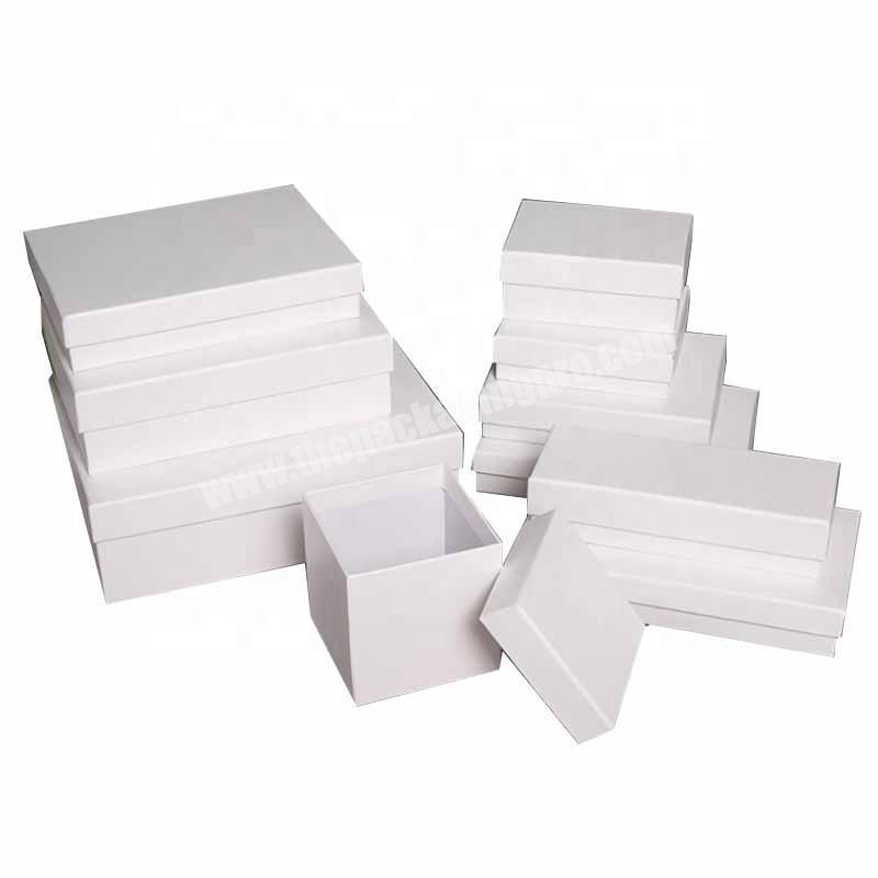 unique ecofriendly cheap packaging earring necklace ring box custom logo white foam square jewelry box
