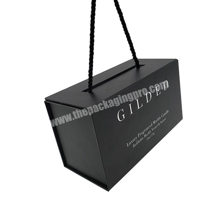 wholesale custom luxury black candles packing box