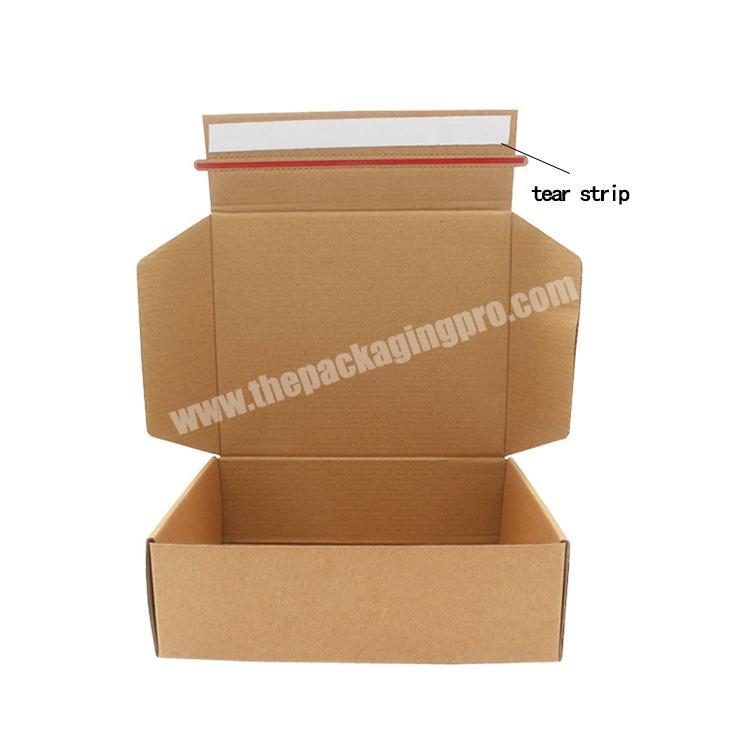 10x6x4 Tear Strip  Trending Products Brown Customs Luxury Box Coated Paper Special Paper Sustainable Retail Small Recyclable