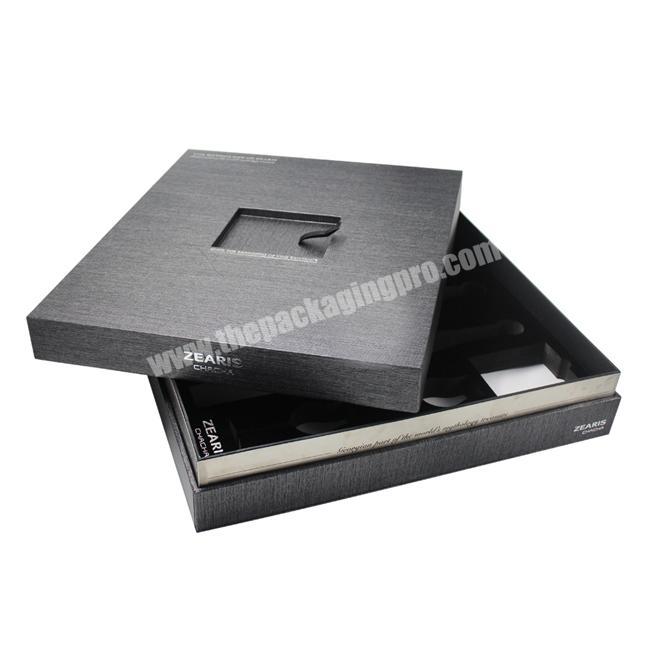 Cheap Wholesale Custom Luxury Cardboard Paper Black Wine Box