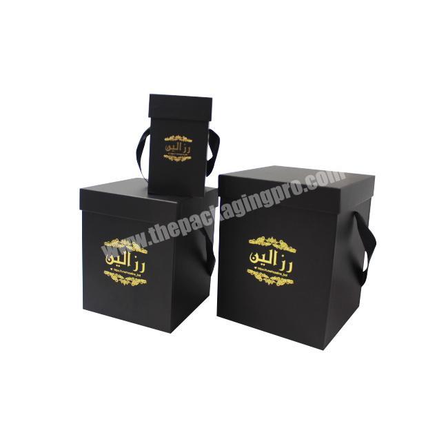 wholesale Custom New Design Print Black Color Presentation Gift BoxCardboard BoxPaper Gift Box
