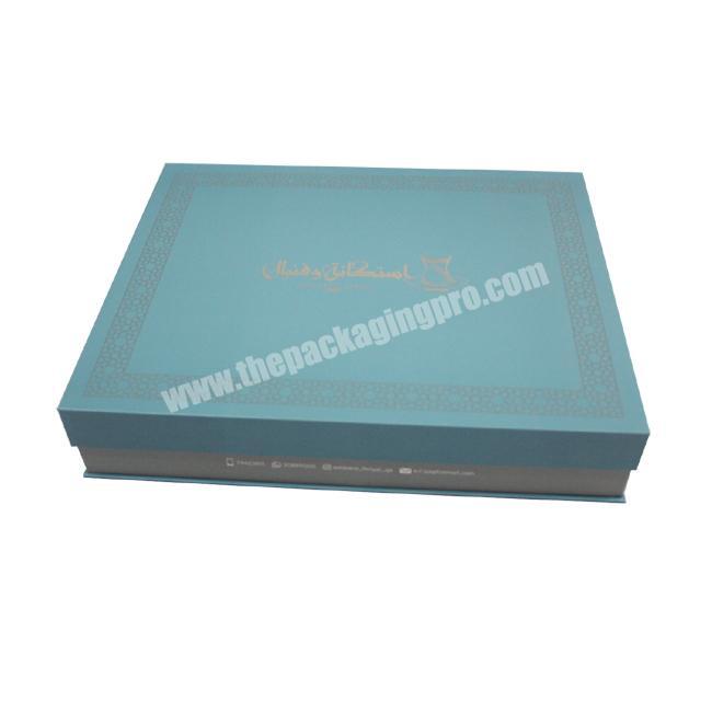 New Custom Gift Packaging Paper Magnetic Gift Box With Ribbon Closure