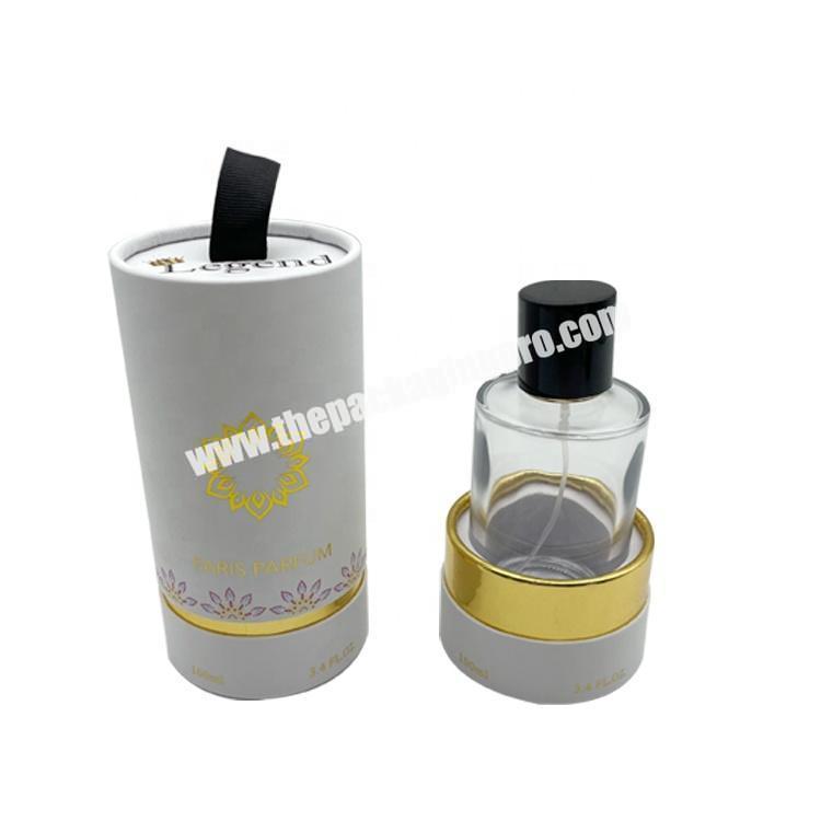 OEM Oil Parfum Paper Cardboard Box Cylinder Perfume Bottle Packaging Round Custom Logo Tube Boxes