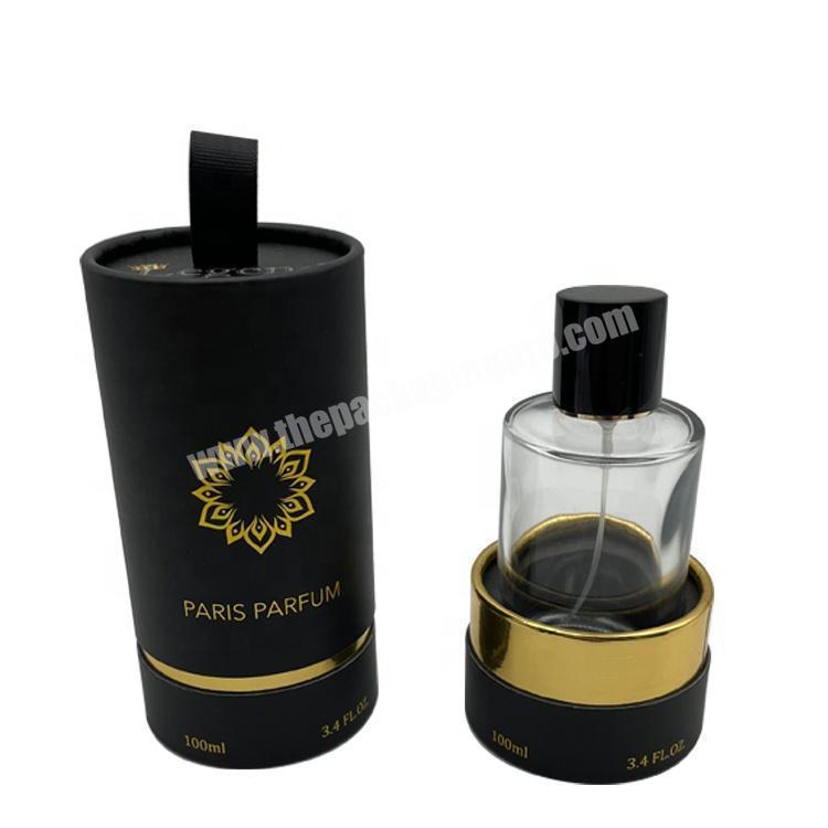 2022 Gift Paper Tube Essential Oil 30ml 50ml 100ml Perfume Bottle Packaging Luxury Empty Cylinder Boxes Custom Logo Perfume Box