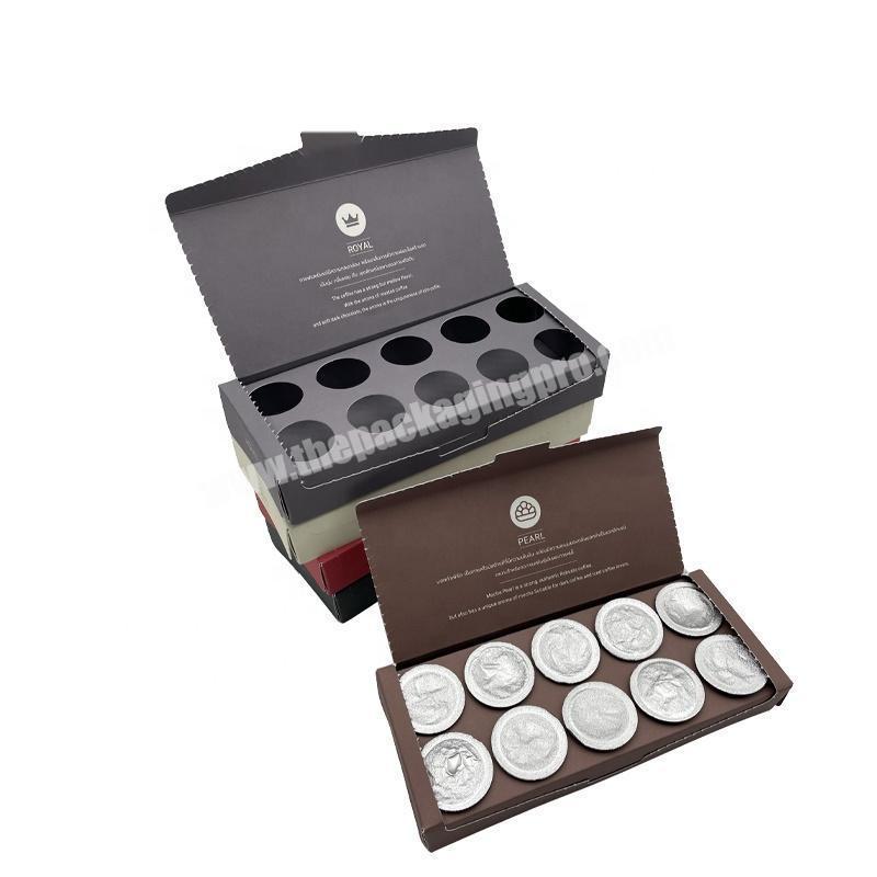 2022 New Luxury Empty Nespresso Coffee Capsules Packaging Boxes Custom Packing OEM Coffee Capsule Box