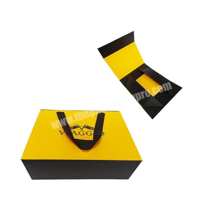 2022 garment paper packaging box packaging fashion attractive design foldable gift jewelry storage box with handles