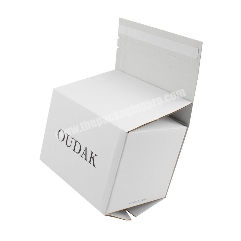 3 layers White Corrugated Board Moving Boxes Mailing Easy Tear Line Packing Shipping Carton Box With Self-adhesive Tape