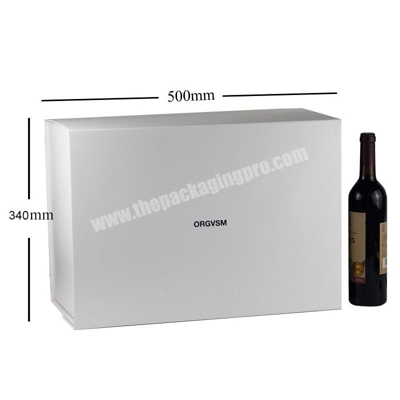50*34cm personalised luxury extra large white magnetic gift hamper box
