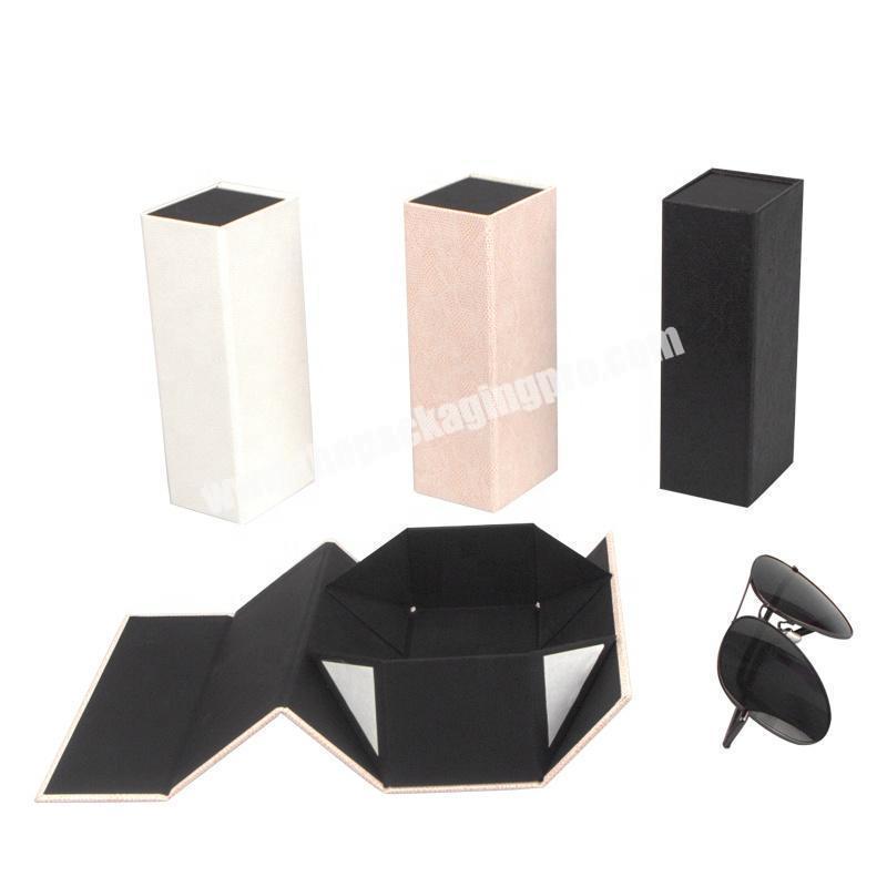 Manufacturer Custom Foldable Cardboard Packaging Box Magnet and Adhesive Tape Luxury Sunglasses Gift Boxes