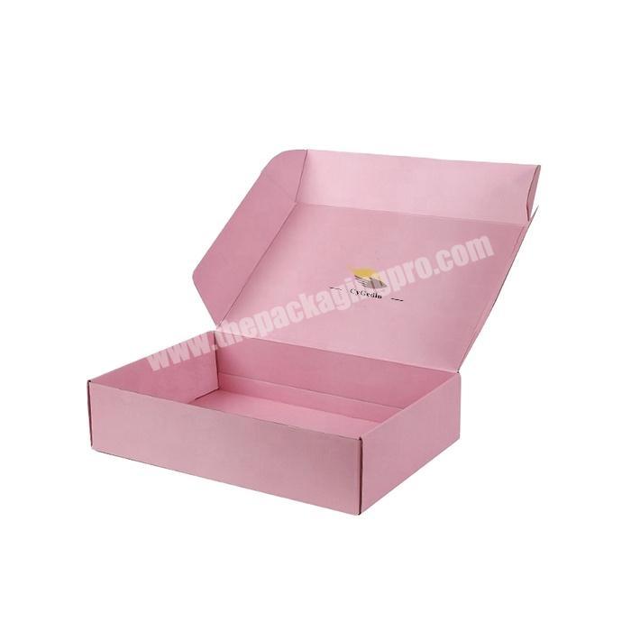 Black And Pink Paper Box 3-layer Corrugated Paper Packaging Gift Box Supports Customized Size And Logo