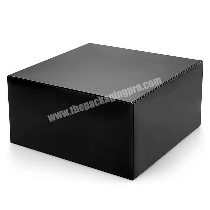 Black Gift Boxes Customizable size, Cardboard Paper Gifts Box with Lids For Present, Bridesmaid Proposal, Wedding, Birthday
