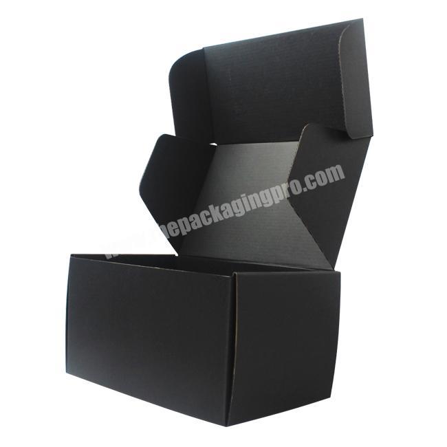 Black Paper Gift Necklace Box Custom Corrugated Shoe Jewelry Packaging Box Eco Friendly Rigid Boxes Recyclable Huaisheng