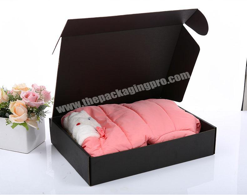 Black airplane box wholesale extra hard square women's suit large packaging paper box custom